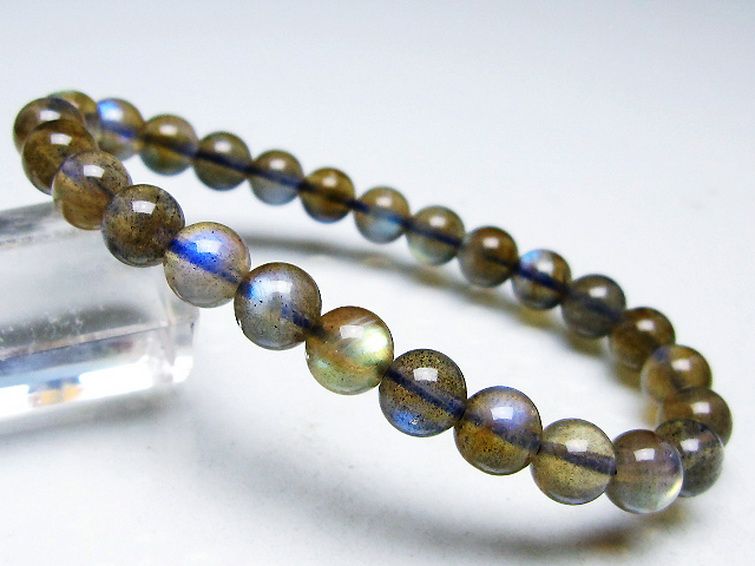 ラブラドライトブレスレット 7mm [T234-3973] 2枚目