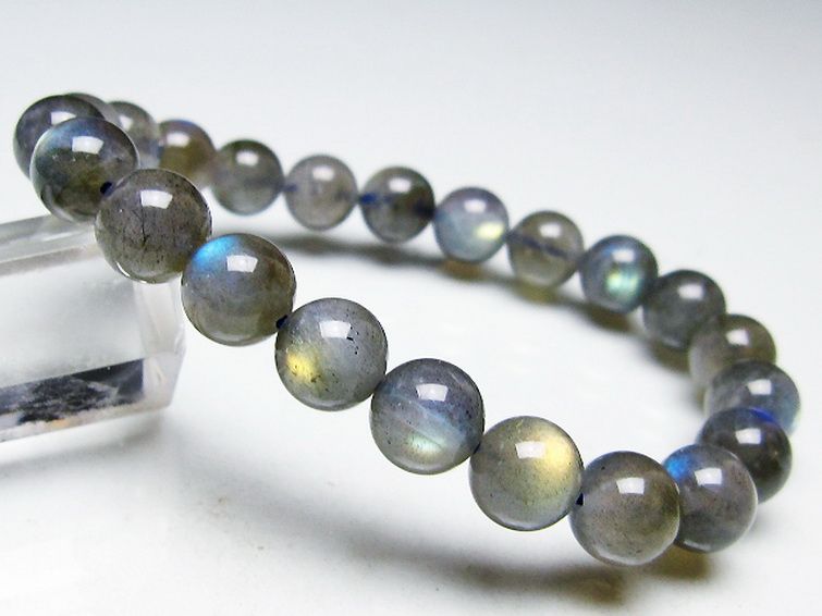ラブラドライトブレスレット 9mm [t234-4055] 2枚目