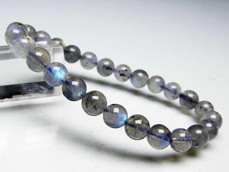 ラブラドライトブレスレット 7mm [t234-4072] 2枚目