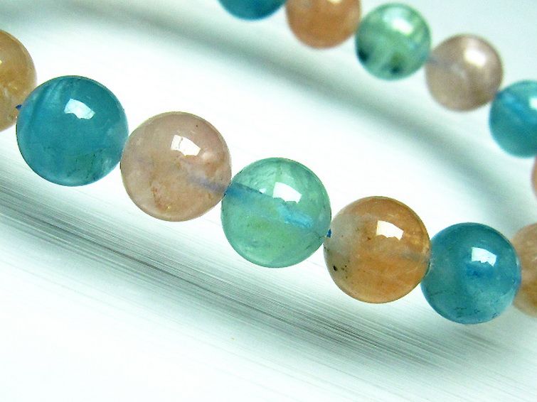 MIXベリルブレスレット 緑柱石 9mm [T237-4241] 2枚目