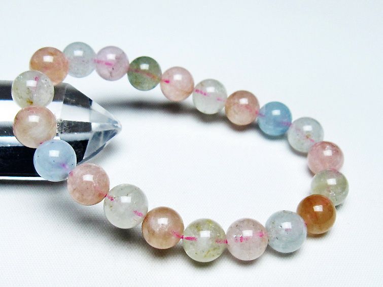 虹入りヒマラヤ水晶丸玉 25mm [T317-5045] 1枚目