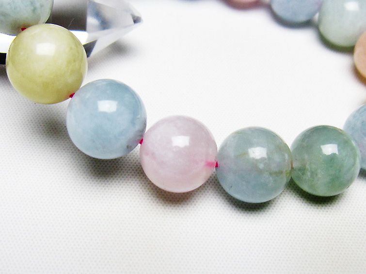 MIXベリルブレスレット 緑柱石 13mm [T237-4354] 3枚目