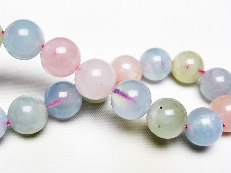 MIXベリルブレスレット 緑柱石 12mm [T237-4373] 2枚目