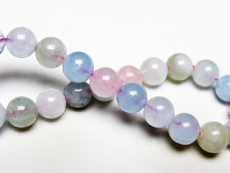 MIXベリルブレスレット 緑柱石 8mm [T237-4419] 2枚目