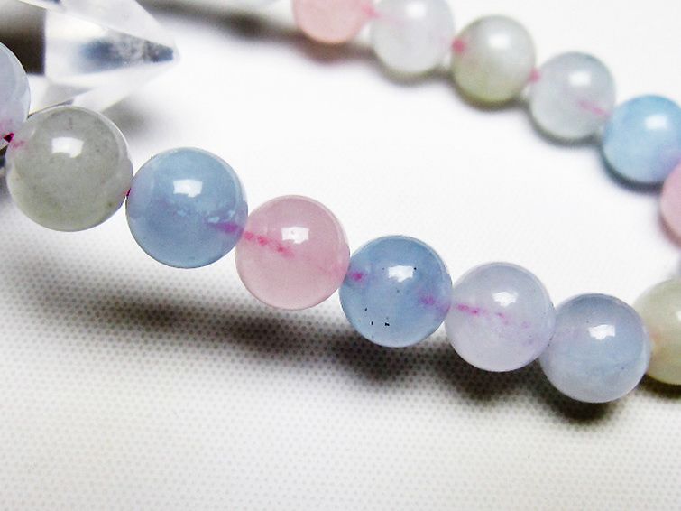 MIXベリルブレスレット 緑柱石 8mm [T237-4419] 3枚目