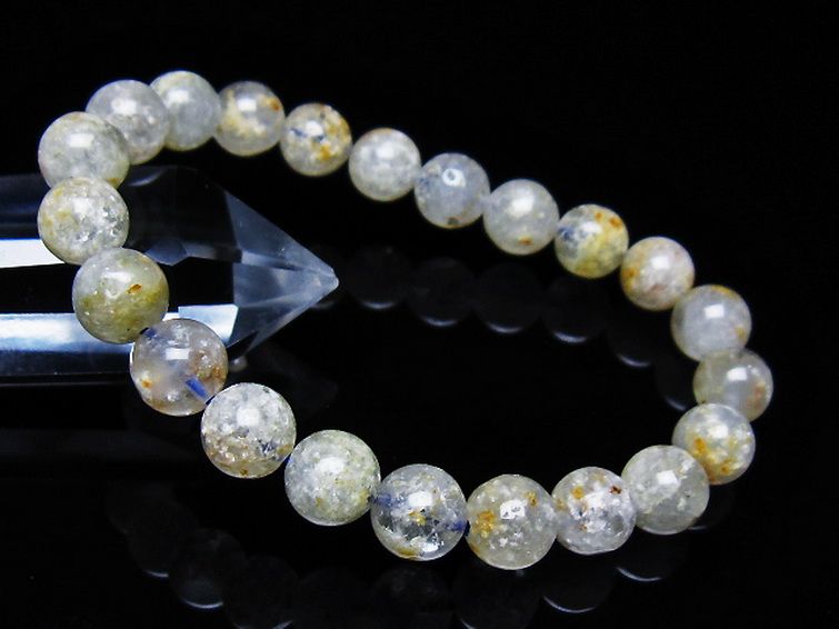 ホワイトガーデンファントムクォーツ ブレスレット 9mm [T239-3323] 1枚目