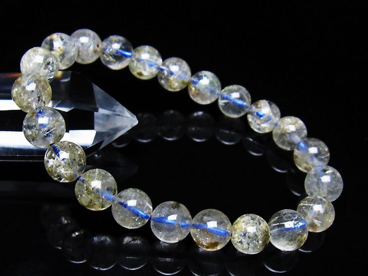 ホワイトガーデンファントムクォーツ ブレスレット 9mm [T239-3334] 1枚目