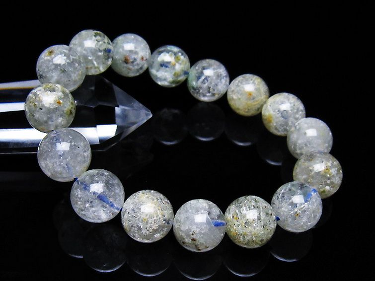 ホワイトガーデンファントムクォーツ ブレスレット 14mm [T239-3353] 1枚目