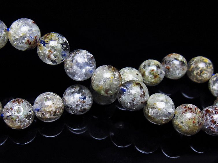 ホワイトガーデンファントムクォーツ ブレスレット 9mm [T239-3391] 2枚目