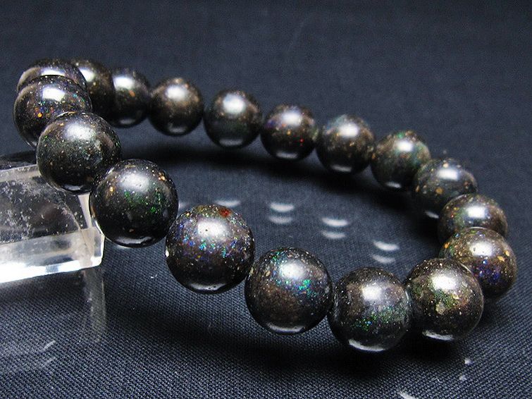 ブラックオパールブレスレット 12mm [T249-4563] 1枚目