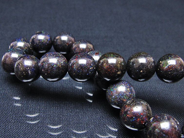 ブラックオパールブレスレット 11mm [T249-4704] 2枚目