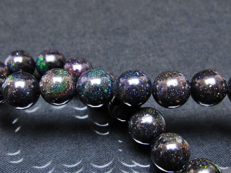 ブラックオパールブレスレット 9mm [T249-4790] 2枚目