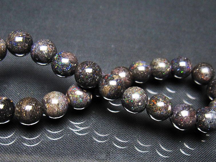 ブラックオパールブレスレット 8mm [t249-4892] 2枚目