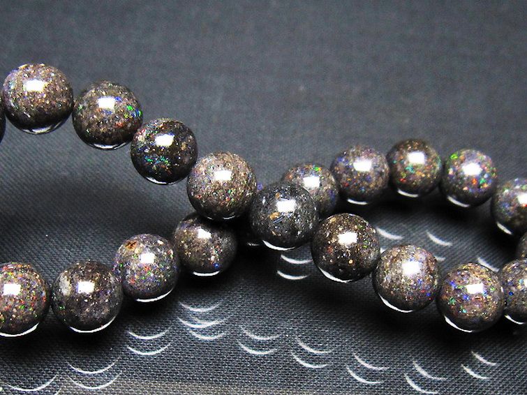 ブラックオパールブレスレット 9mm [t249-4936] 2枚目