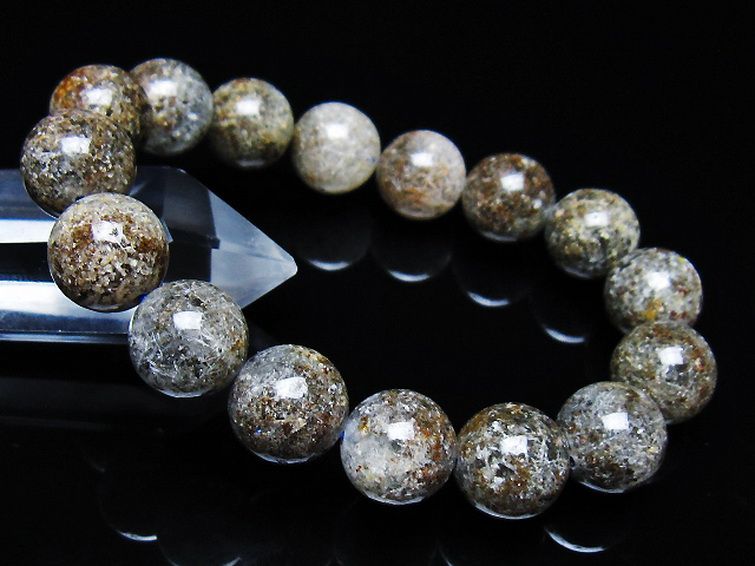 ガーデン トルマリンルチル入り ブレスレット 13mm [t253-3183] 1枚目