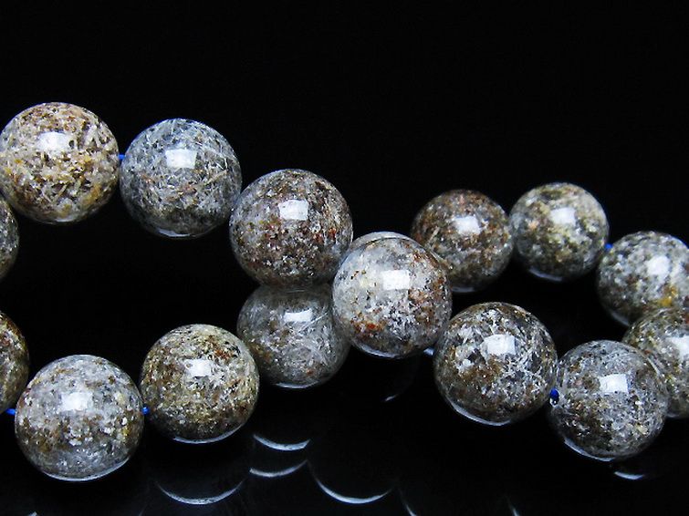 ガーデン トルマリンルチル入り ブレスレット 13mm [t253-3183] 2枚目