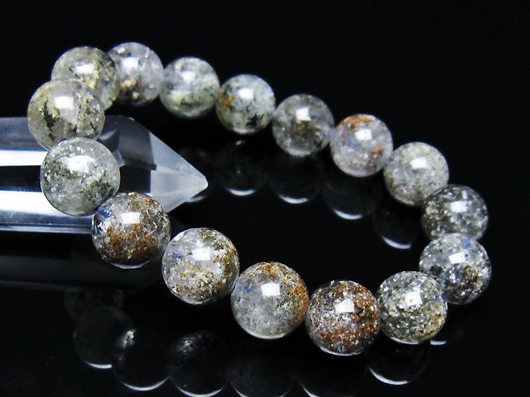 ガーデン トルマリンルチル入り ブレスレット 13mm [t253-3195] 1枚目