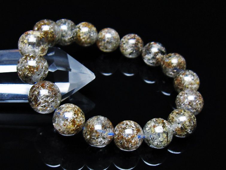 ガーデン トルマリンルチル入り ブレスレット 12mm [t253-3220] 1枚目