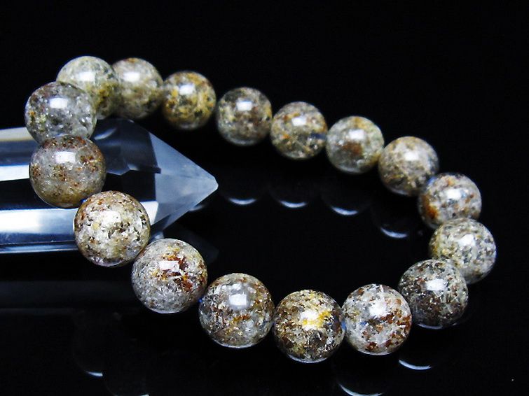 ガーデン トルマリンルチル入り ブレスレット 12mm [t253-3227] 1枚目