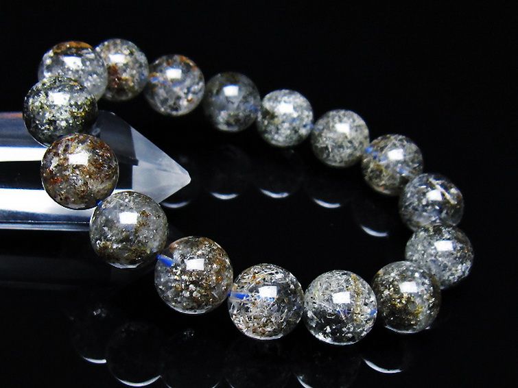 ガーデン トルマリンルチル入り ブレスレット 13mm [t253-3239] 1枚目