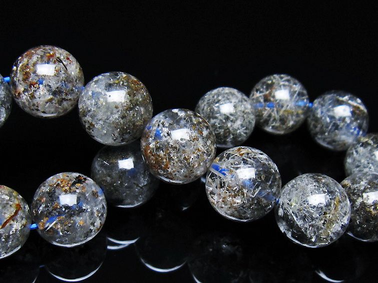 ガーデン トルマリンルチル入り ブレスレット 13mm [t253-3239] 2枚目