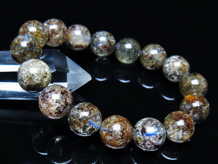 ガーデン トルマリンルチル入り ブレスレット 13mm [t253-3245] 1枚目