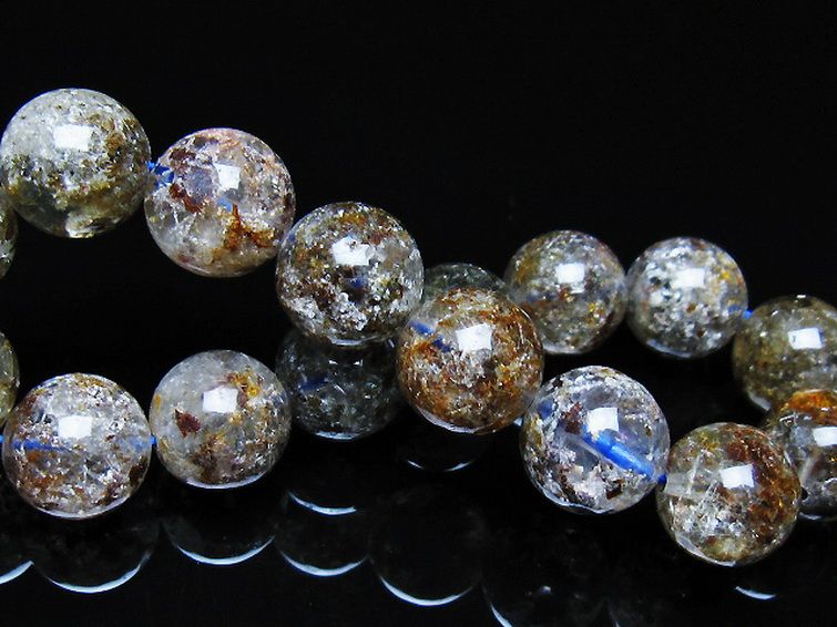 ガーデン トルマリンルチル入り ブレスレット 13mm [t253-3245] 2枚目