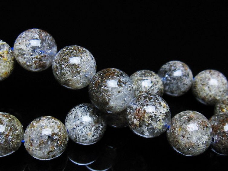 ガーデン トルマリンルチル入り ブレスレット 13mm [t253-3247] 2枚目