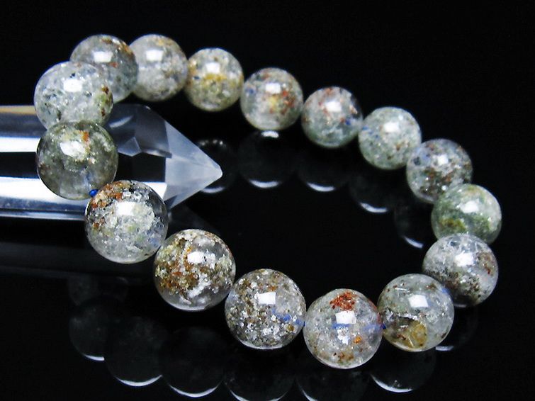 ガーデン トルマリンルチル入り ブレスレット 14mm [t253-3261] 1枚目