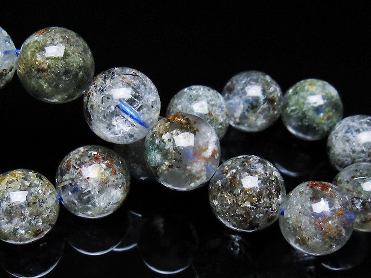 ガーデン トルマリンルチル入り ブレスレット 14mm [t253-3261] 2枚目