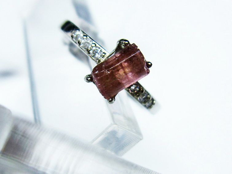 赤トルマリン指輪(13号) [t254-2529] 2枚目