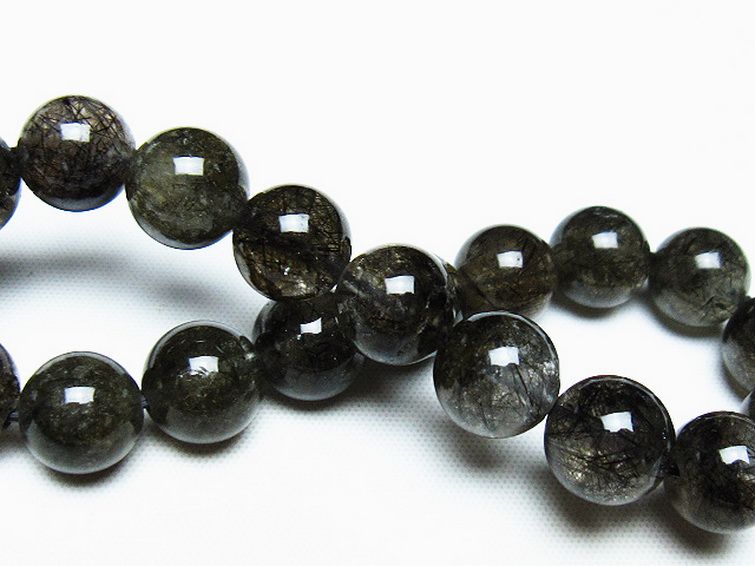 ブラックルチルクォーツブレスレット 11mm [T257-7500] 2枚目