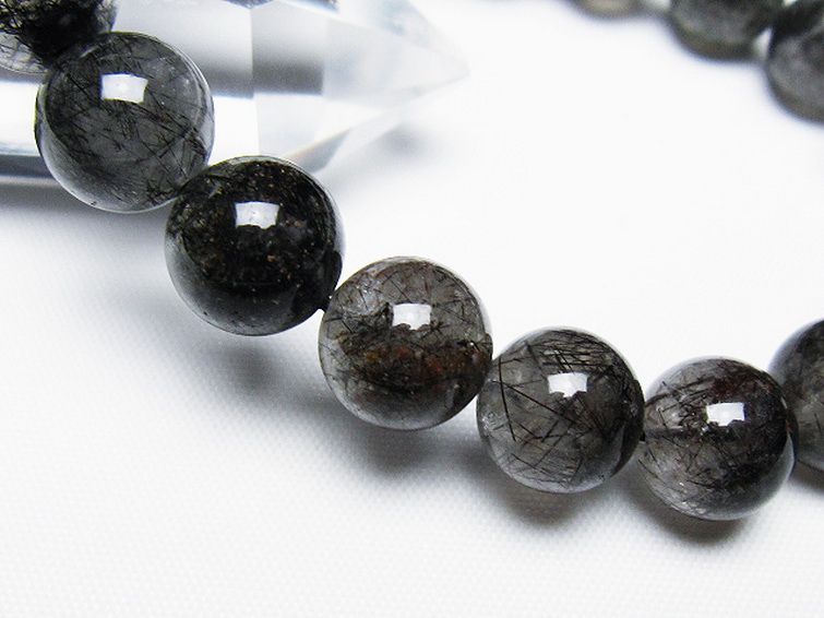 ブラックルチルクォーツブレスレット 11mm [T257-7757] 3枚目