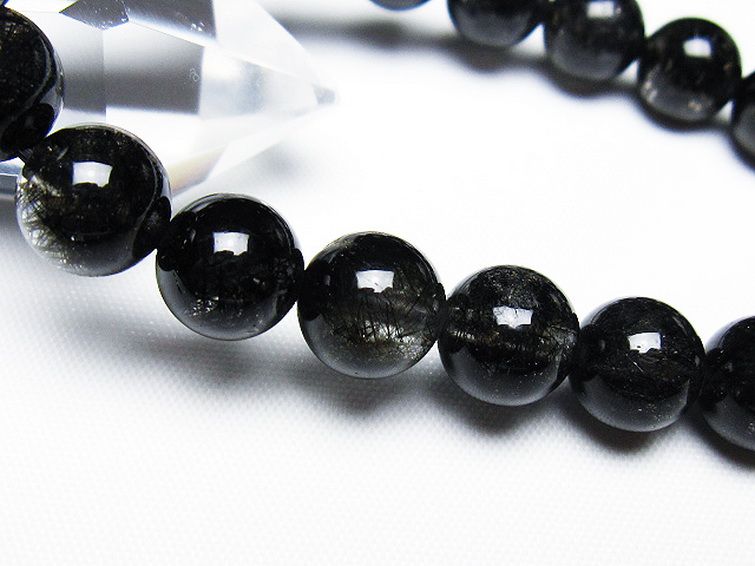 ブラックルチルクォーツブレスレット 9mm [T257-7885] 3枚目
