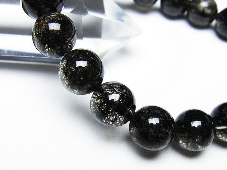 ブラックルチルクォーツブレスレット 10mm [T257-7890] 3枚目