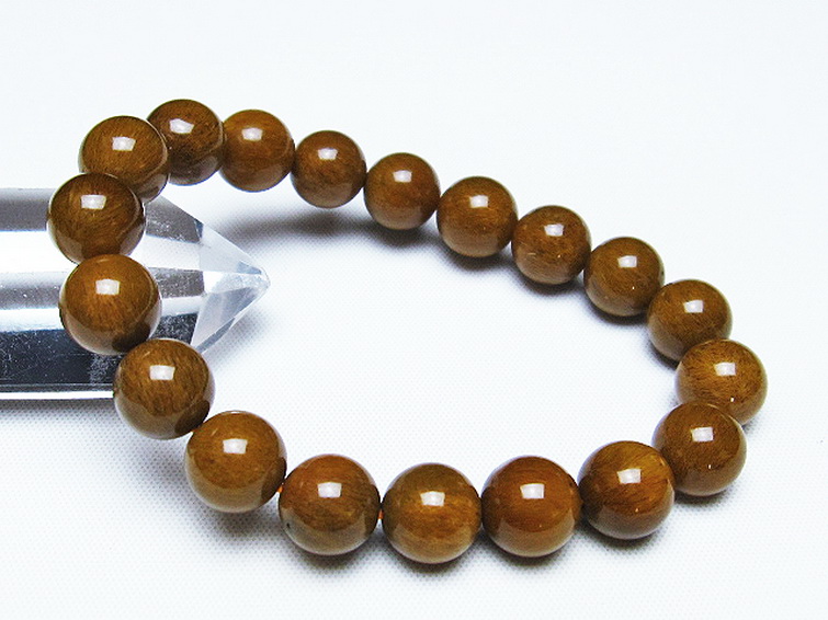 ルチルインアゲート ブレスレット 10mm [T258-1967] 1枚目