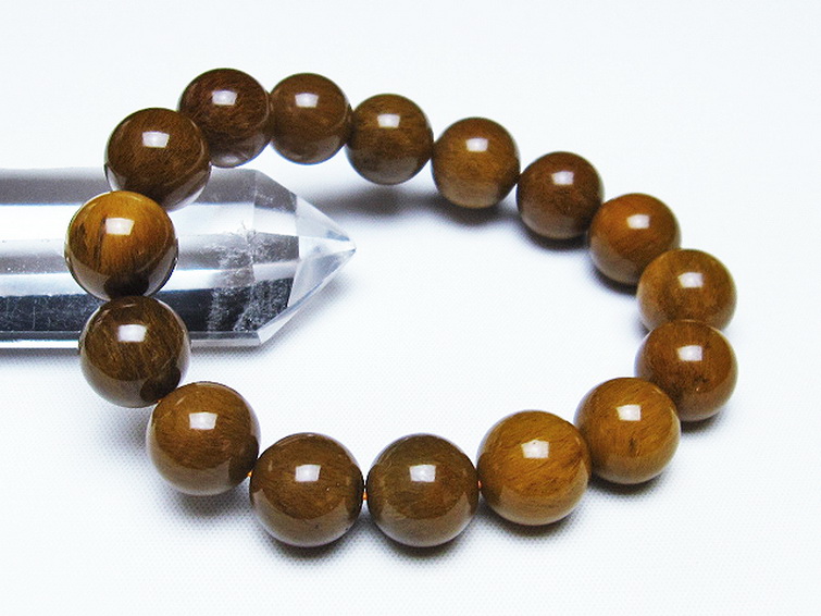 ルチルインアゲート ブレスレット 13mm [T258-1970] 1枚目