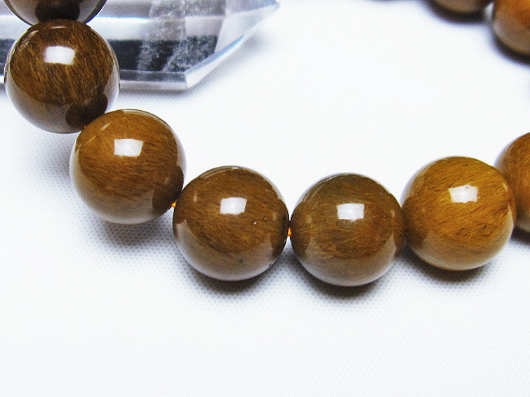 ルチルインアゲート ブレスレット 13mm [T258-1970] 3枚目