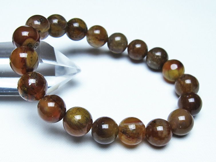ルチルインアゲート ブレスレット 10mm [t258-2106] 1枚目