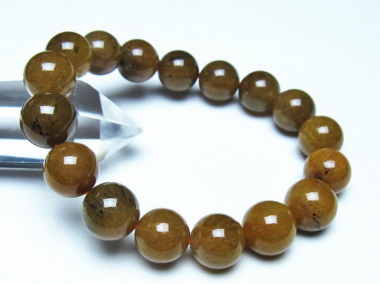 ルチルインアゲート ブレスレット 12mm [t258-2142] 1枚目