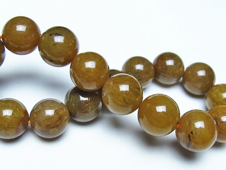 ルチルインアゲート ブレスレット 12mm [t258-2142] 2枚目