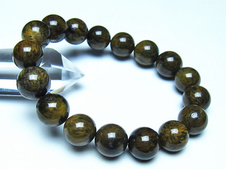 ルチルインアゲート ブレスレット 13mm [t258-2159] 1枚目