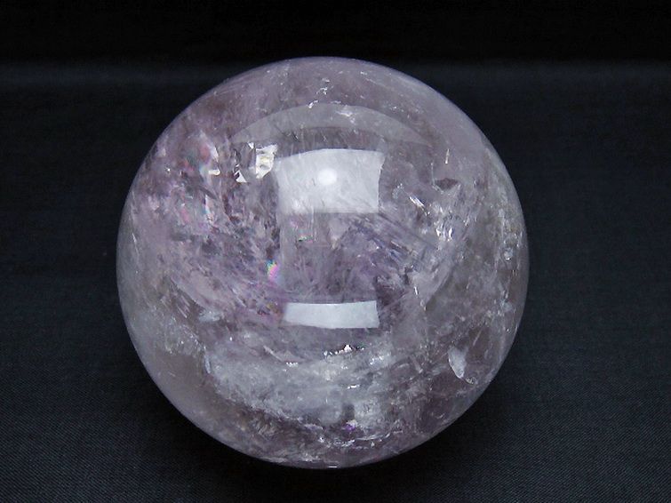 アメジスト丸玉 78mm [T259-13158] 1枚目