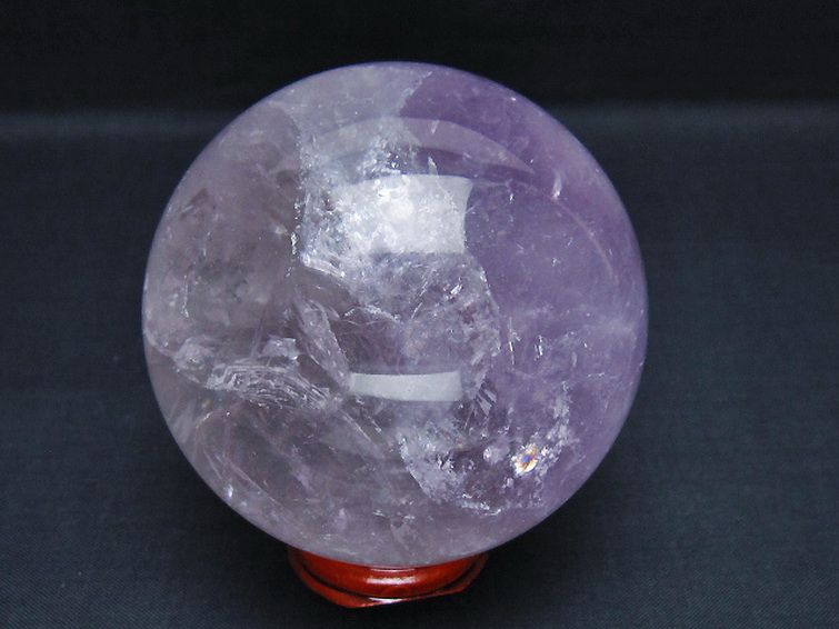 アメジスト丸玉 75mm [T259-13189] 3枚目