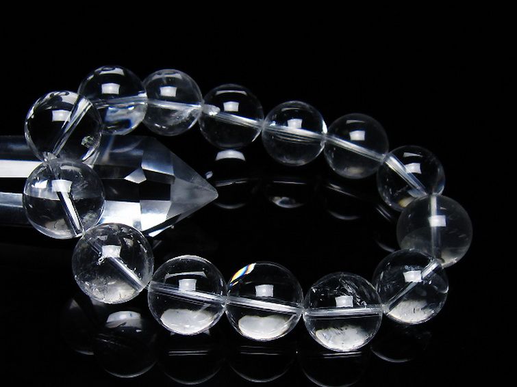 ヒマラヤ水晶ブレスレット 16mm [T263-4190] 1枚目