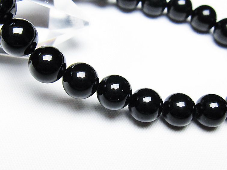 ゴールドキャッツアイオブシディアンブレスレット 8mm [T265-1731] 3枚目