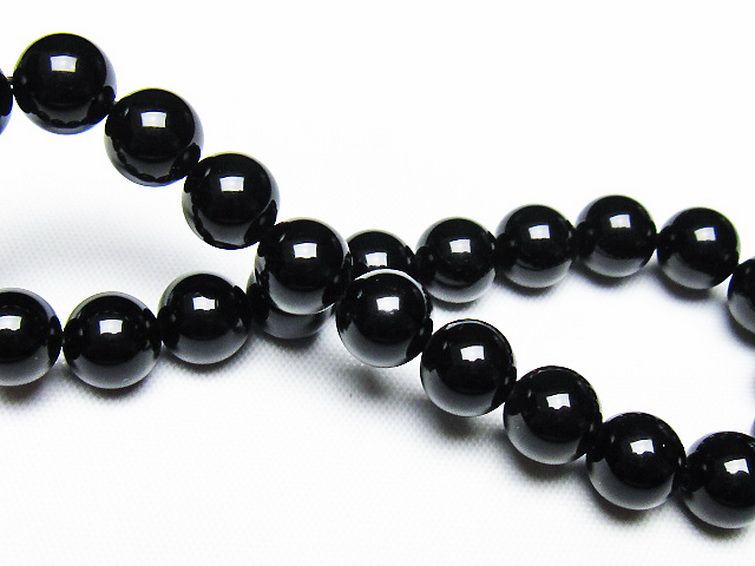 ゴールドキャッツアイオブシディアンブレスレット 8mm [T265-1770] 2枚目
