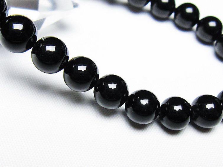 ゴールドキャッツアイオブシディアンブレスレット 8mm [T265-1770] 3枚目