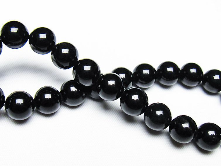 ゴールドキャッツアイオブシディアンブレスレット 8mm [T265-1930] 2枚目