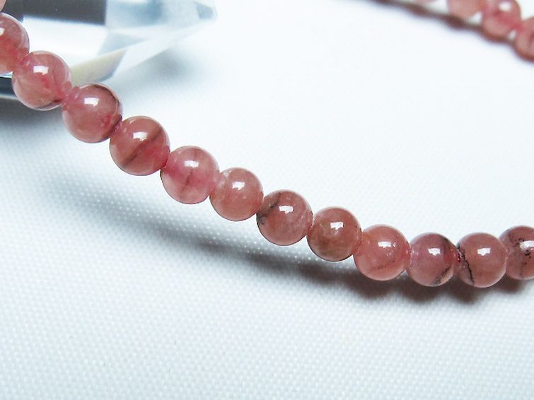 インカローズ(ロードクロサイト)ブレスレット 5mm [T27-2571] 3枚目